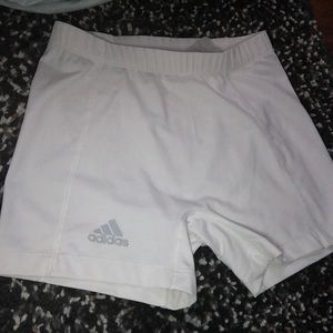 Women’s White Adidas CLIMALITE spandex